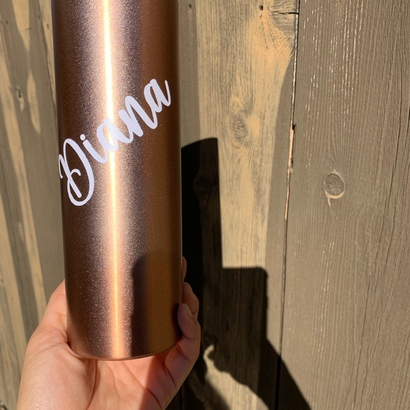 personalized custom 20 oz Triple Insulated Tumblers with aluminum straw - Picture 6 of 9